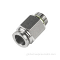 Stainless Steel Push In Fitting Stainless steel male straight fitting Factory